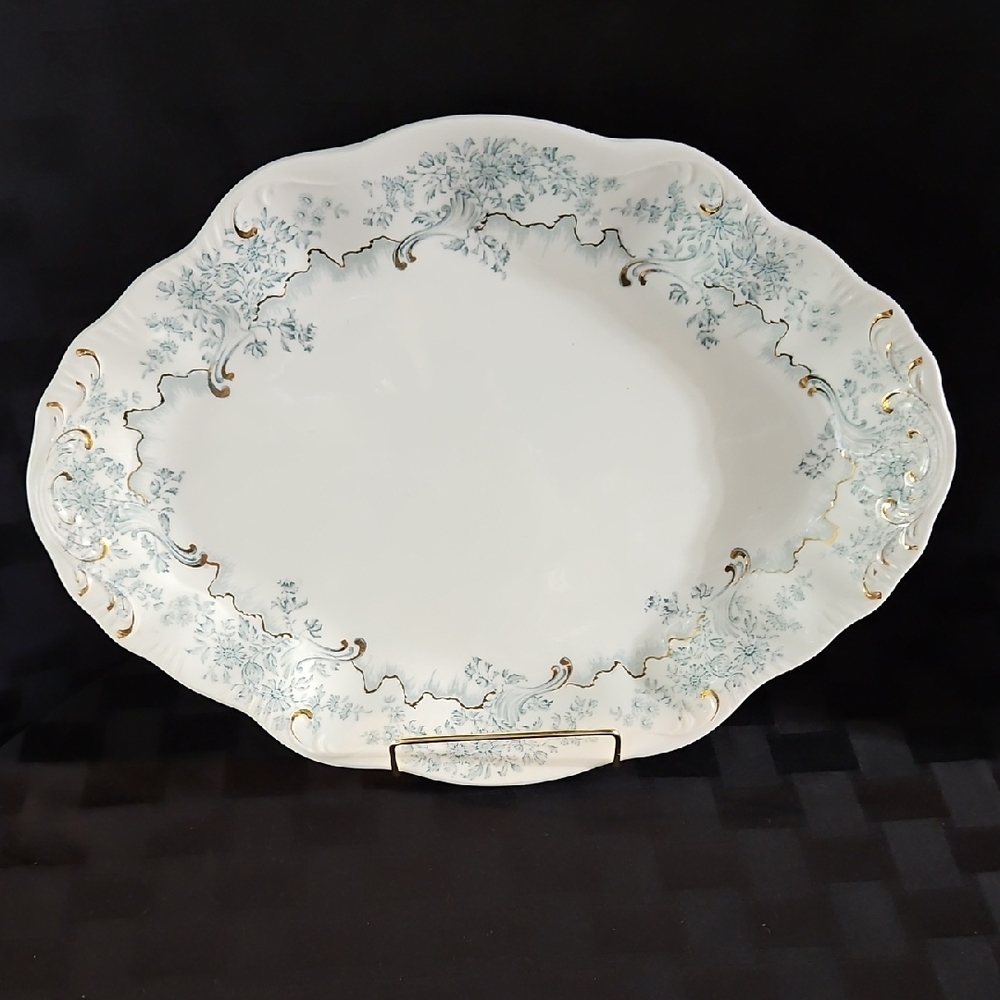 Large Antique W.H. Grindley & Co. "Gloria" 14" Oval Serving Platter